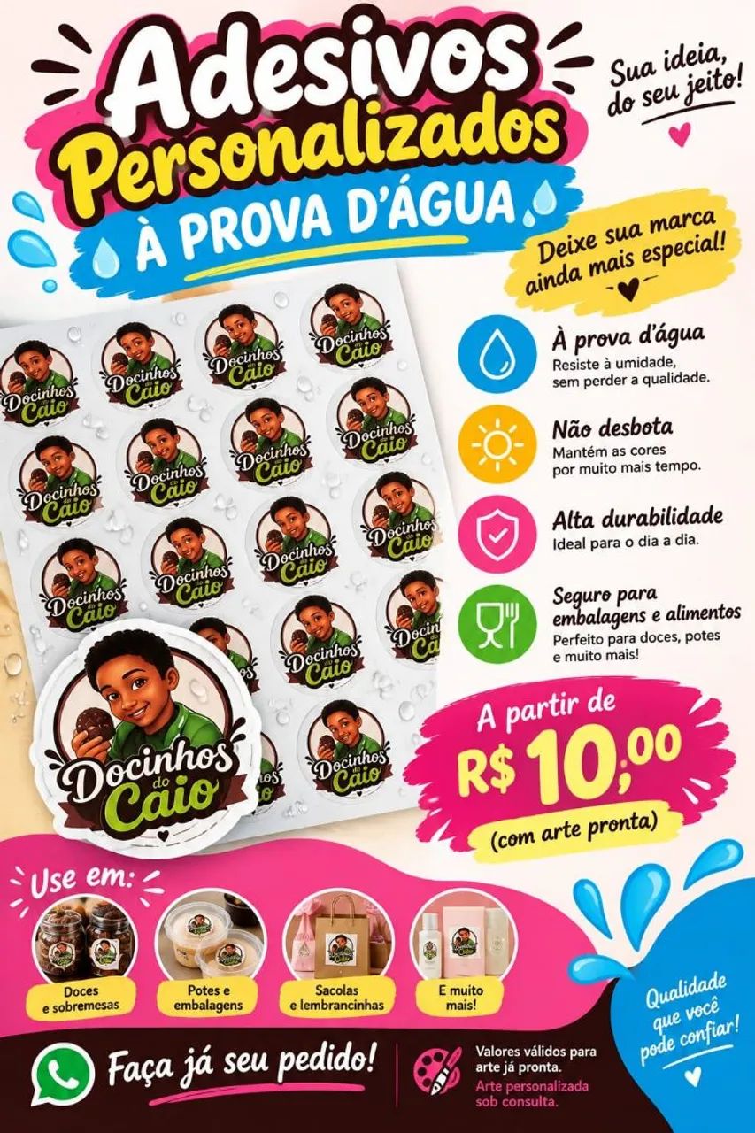 Adesivos Vinil Personalizado 