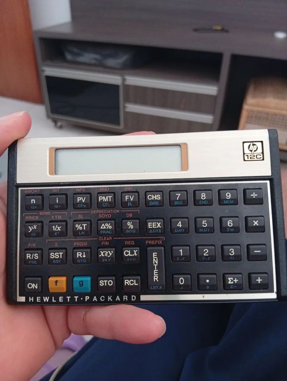 Calculadora HP 12c bem conservada 