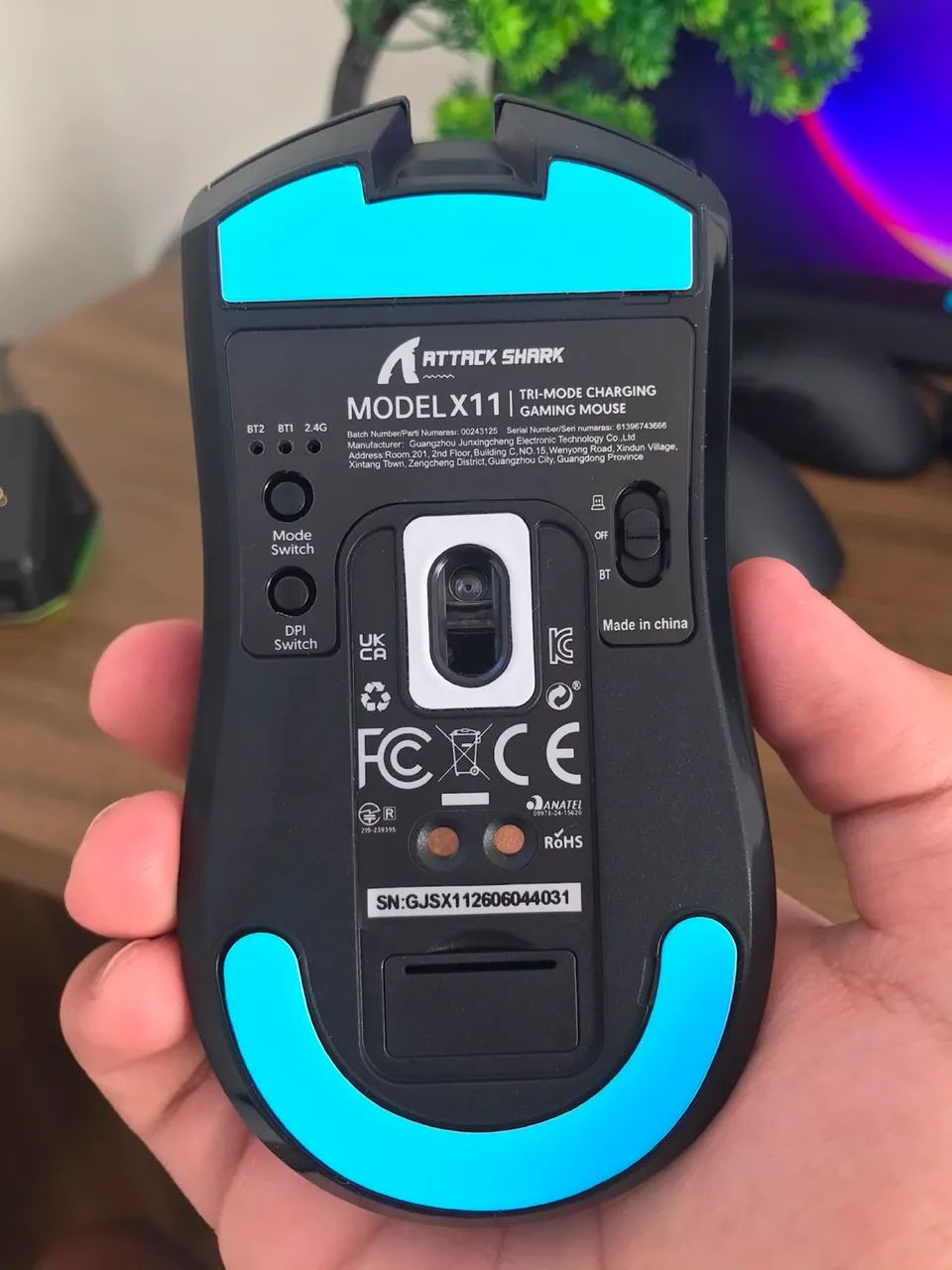 Mouse Attack Shark x11 com dock de carregamento - Foto 4