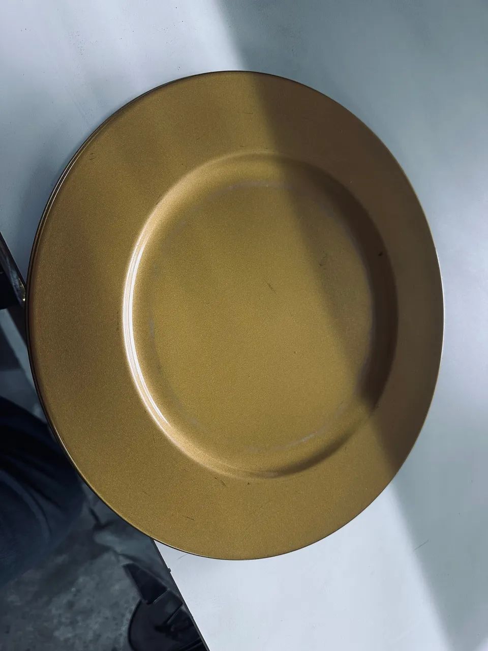 Sousplat dourado 