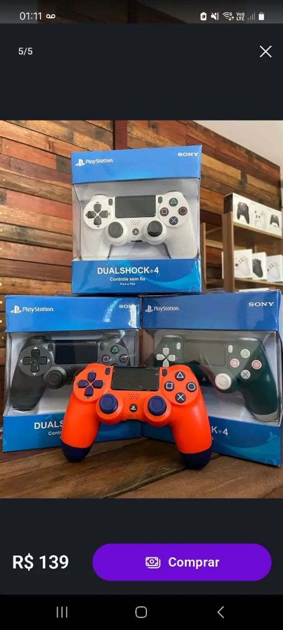 Controle ps4 jogue tranquilid