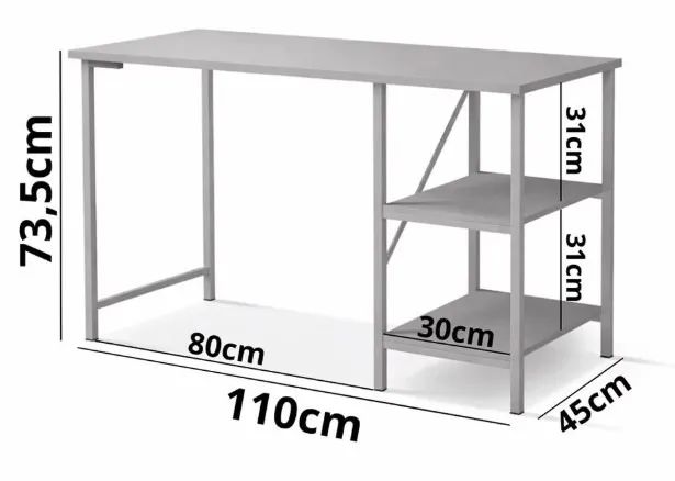 Escrivaninha de estudo estilo industrial  - Foto 4