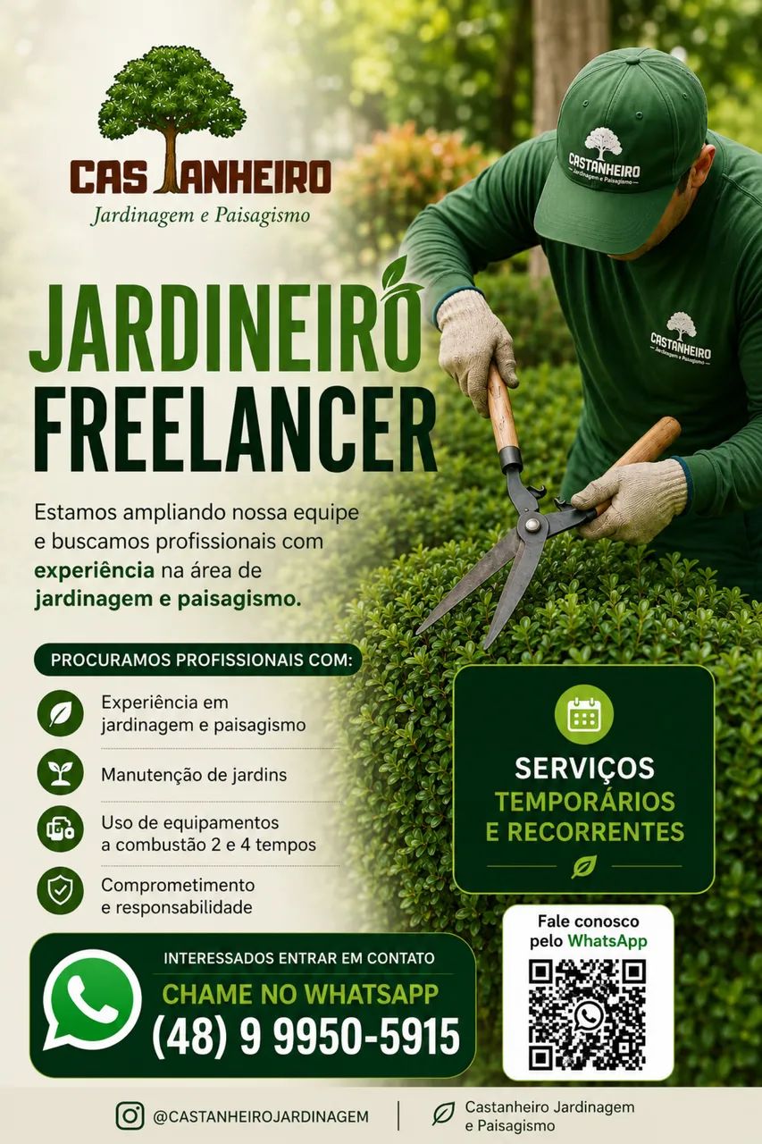 Vagas para jardineiro