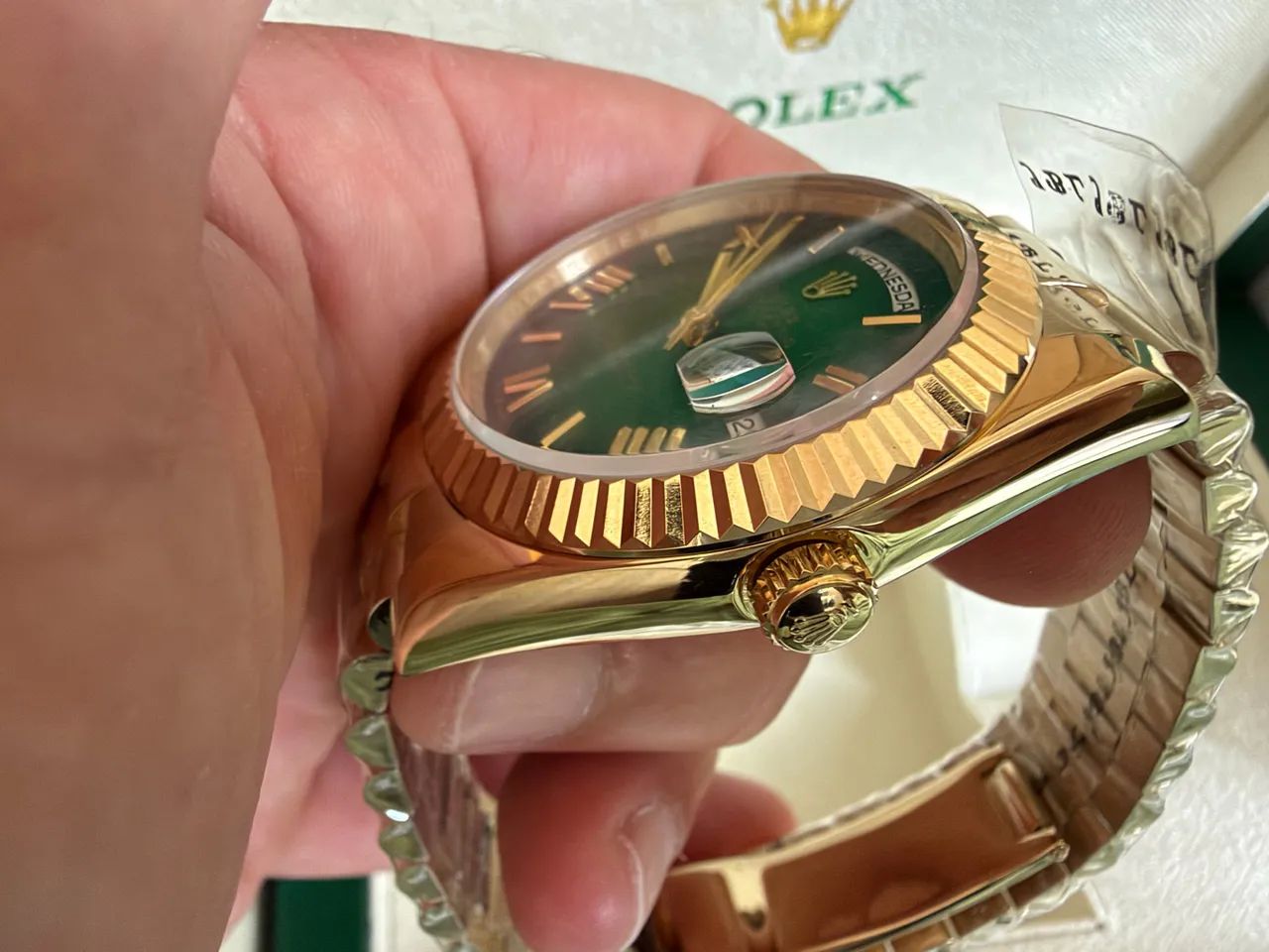 Rolex Day-Date Olive Gree - Full Set - Foto 5