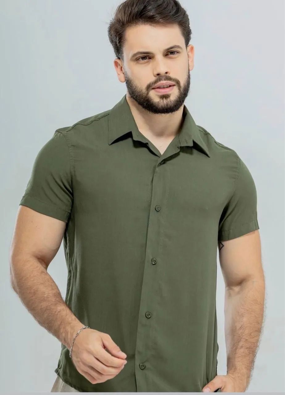 Camisas masculinas em linho  - Foto 4
