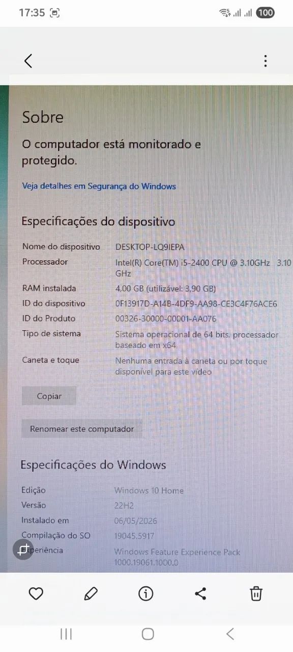 Computador Intel Core i5 (Tem Detalhes, Leia), apenas 580,00 - Foto 2