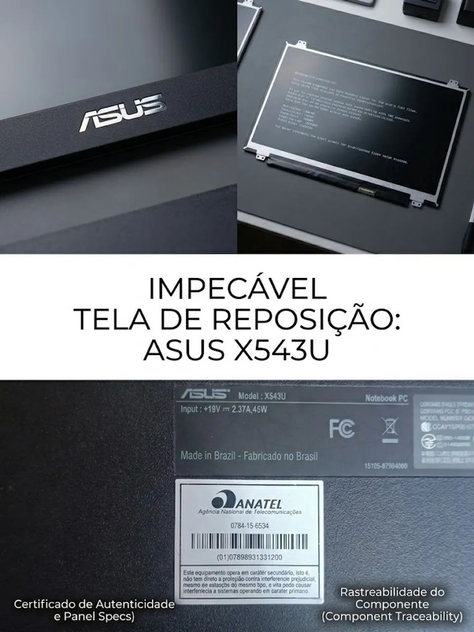 Tela Asus em perfeito estado  - Foto 2