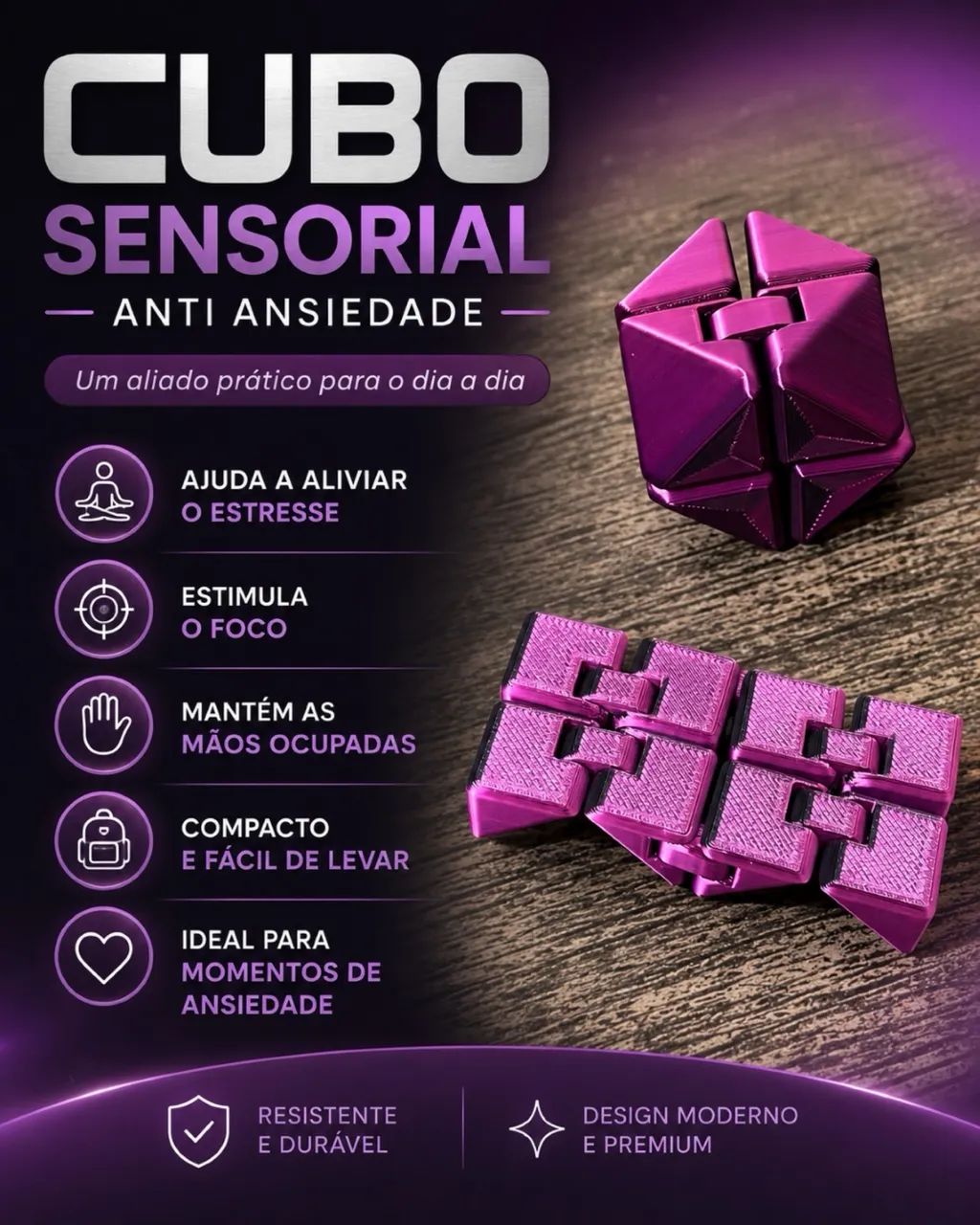 Cubo Sensorial Antiestresse - Foto 3