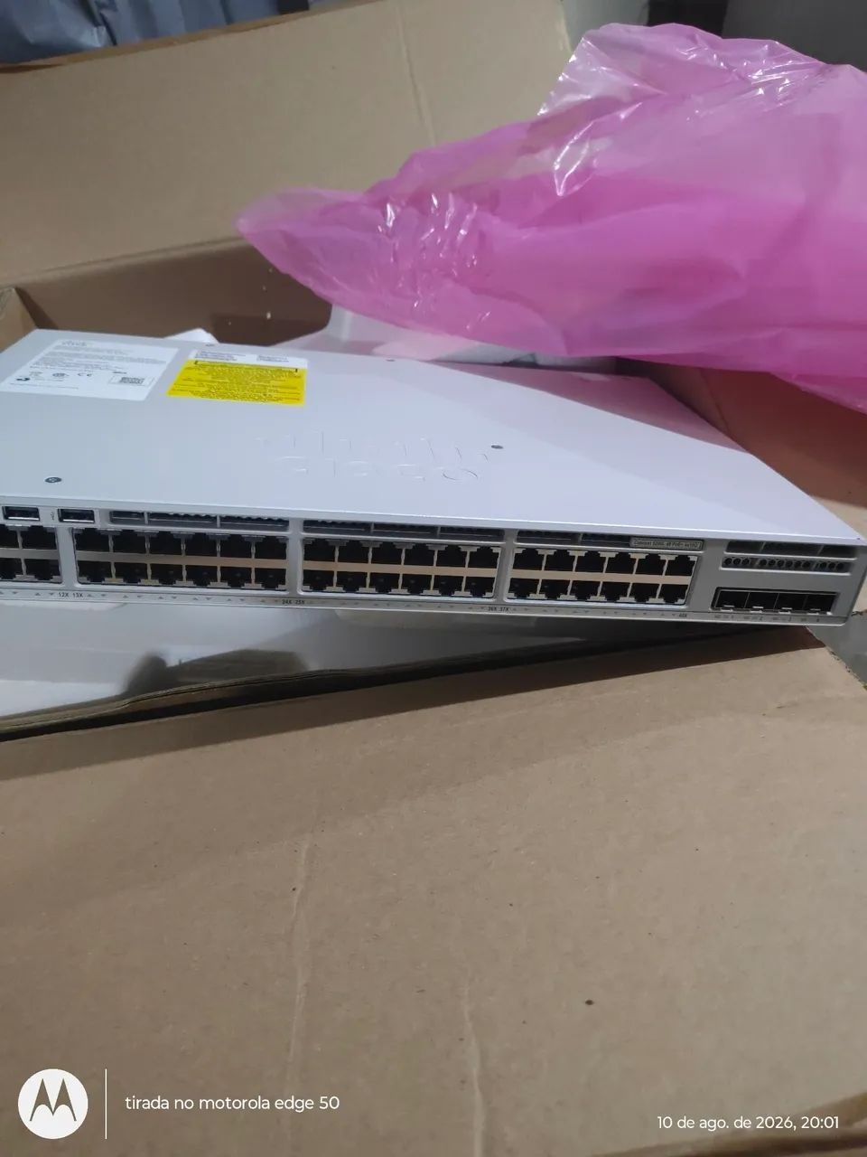 Switch cisco novo top c9200l-48p-4x-e - Foto 3