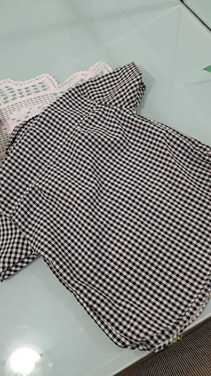 Camisa xadrez  infantil  - Foto 4