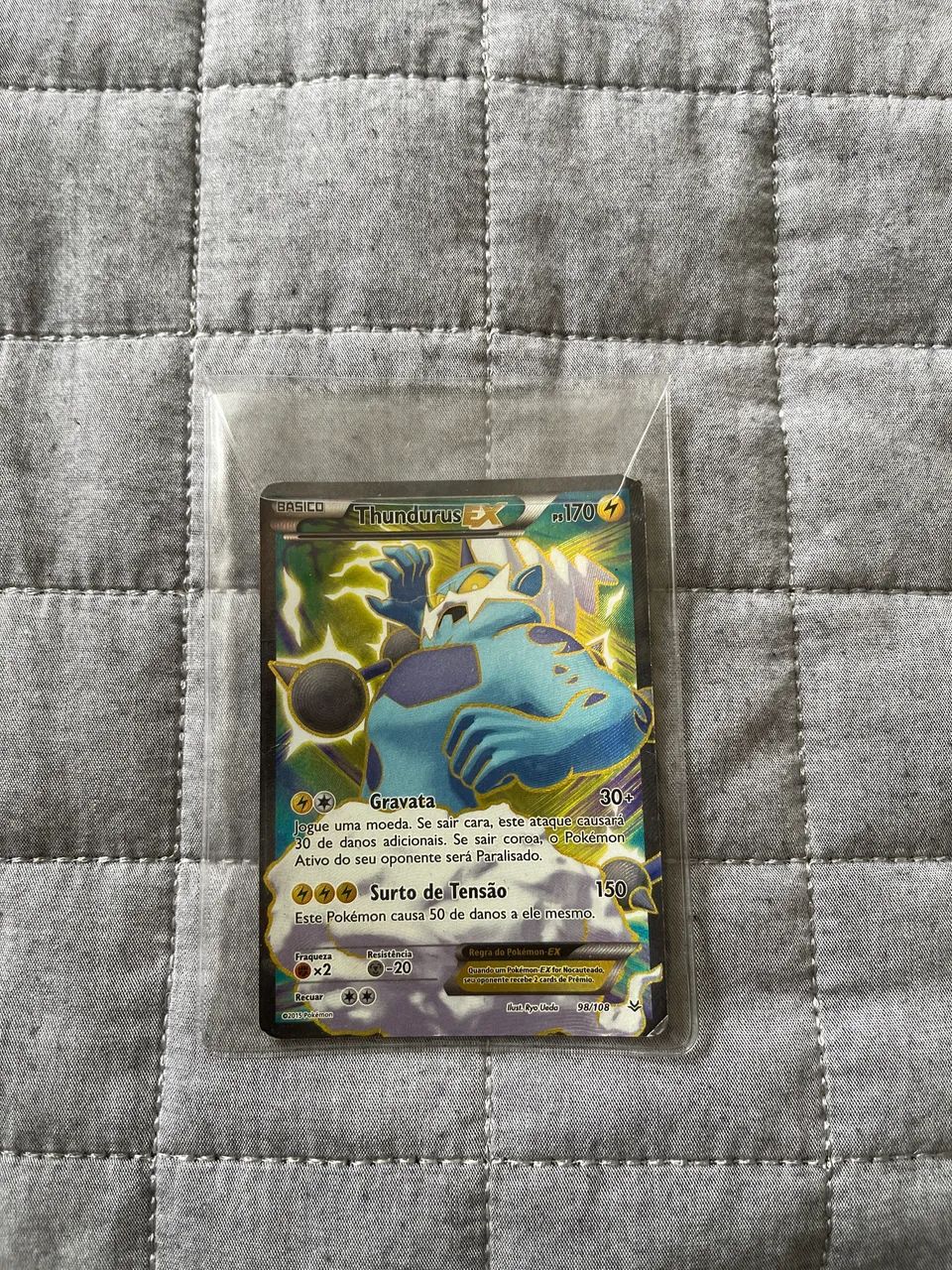 Carta Pokémon thundurus EX
