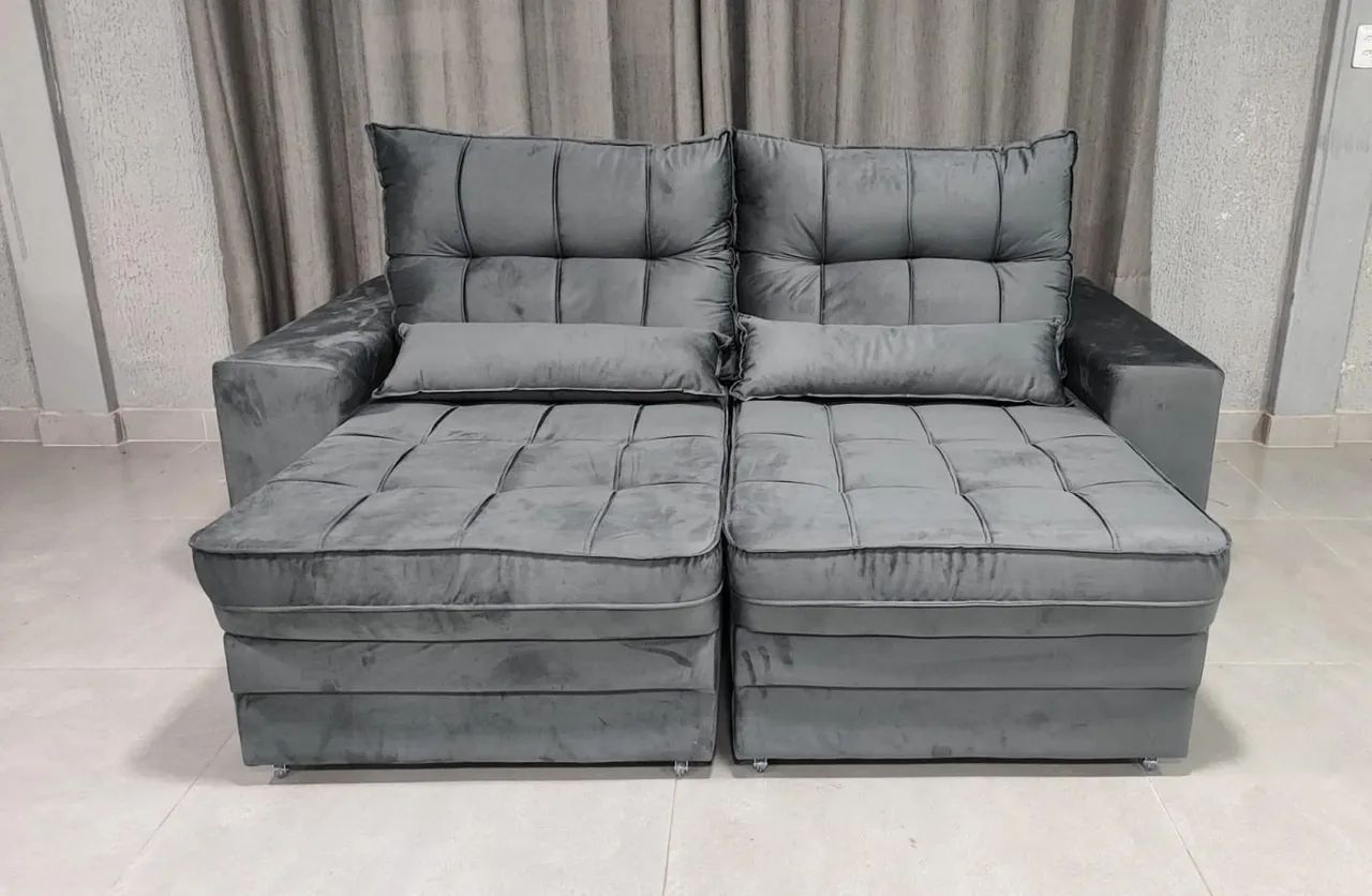 Sofá Retrátil e Reclinável 2,20 Mts Pronta Entrega Conforto e Qualidade  - Foto 4