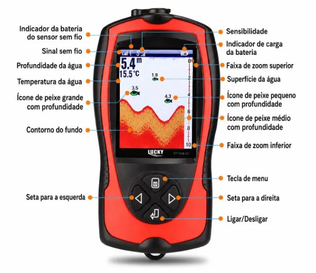 sonar de pesca lucky - Foto 3