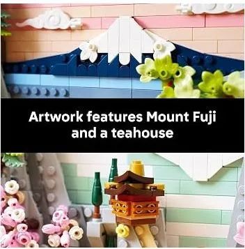 LEGO Art Paisagem Japonesa com Cerejeiras 31218 - Foto 3