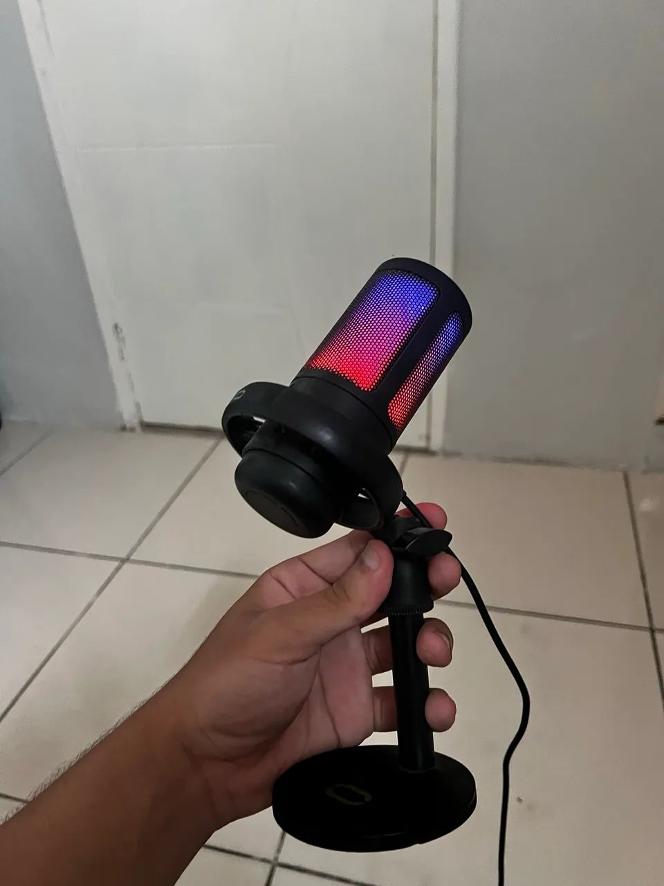 Microfone Gamer Tomate RGB USB para PC - Excelente Estado - Foto 2