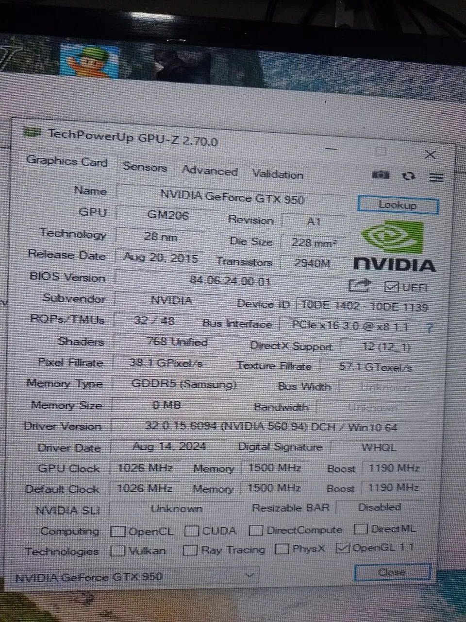 Placa de vídeo GTX 950 2gb(Defeito) - Foto 4