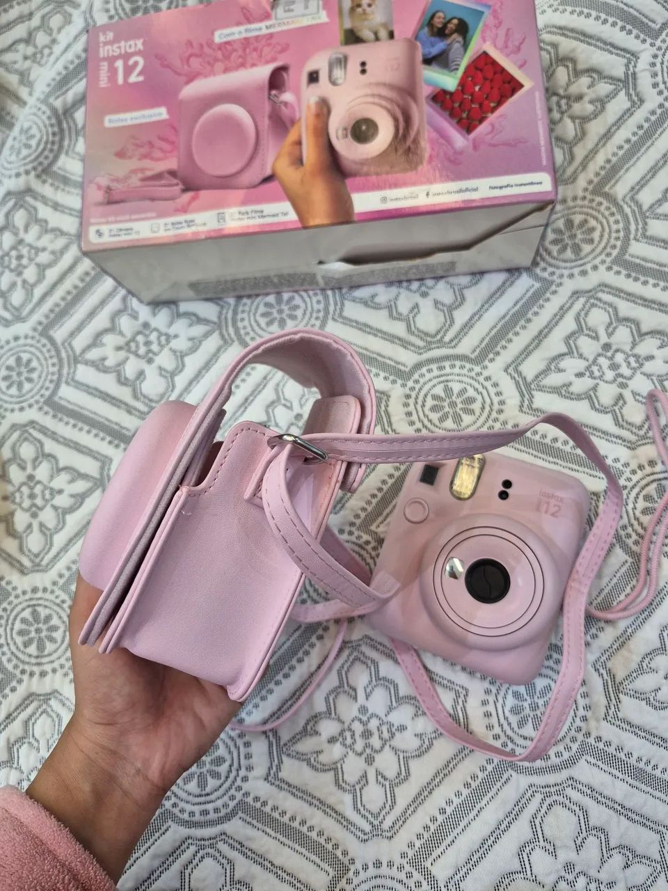Kit câmera instantânea Instax mini 12 + bolsa - Foto 6