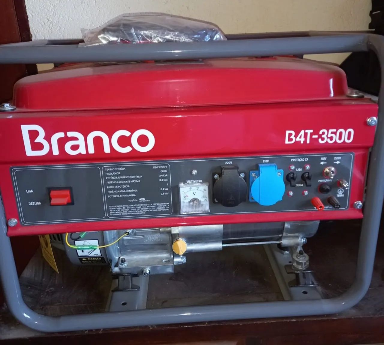 Gerador de Energia Branco B4T-3500 - Novo (Nunca Utilizado)