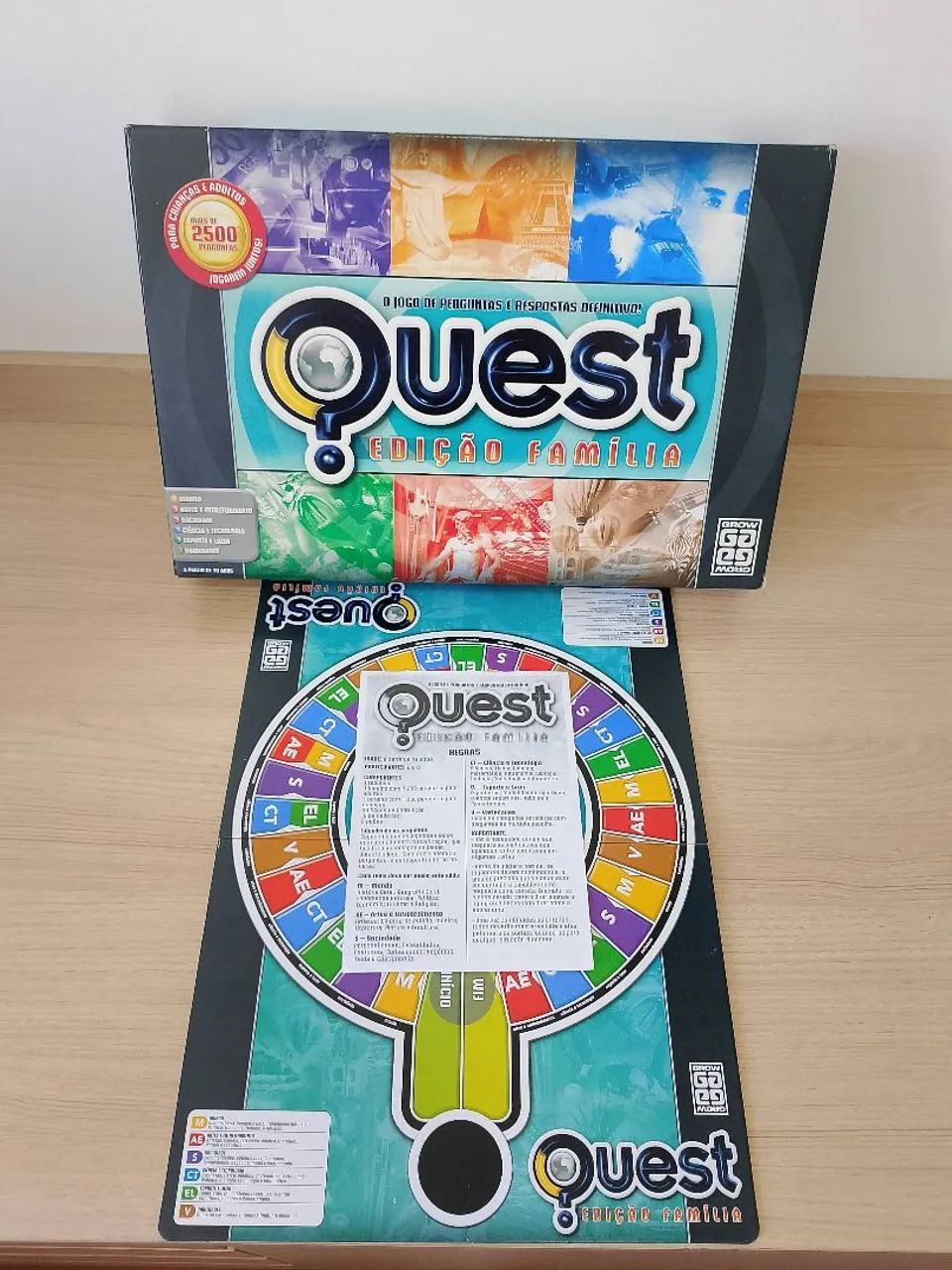  Quest 1 セット　128G Jogo de tabuleiro Quest - Edição Família - Hobbies e coleções