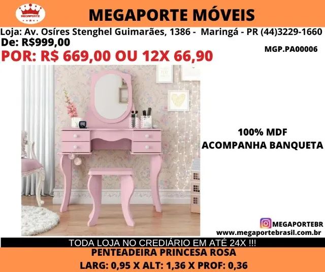 PENTEADEIRA PRINCESA 