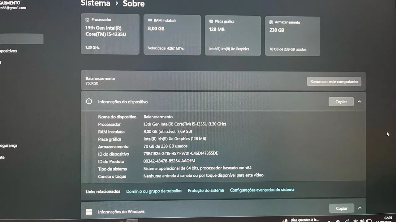 Notebook Samsung Galaxy BooK 4