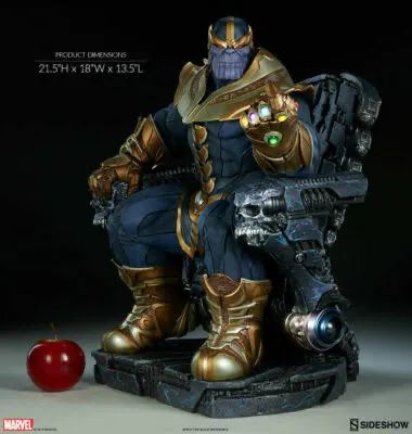 Thanos no Trono 1/4 Sideshow Impecável  - Foto 3