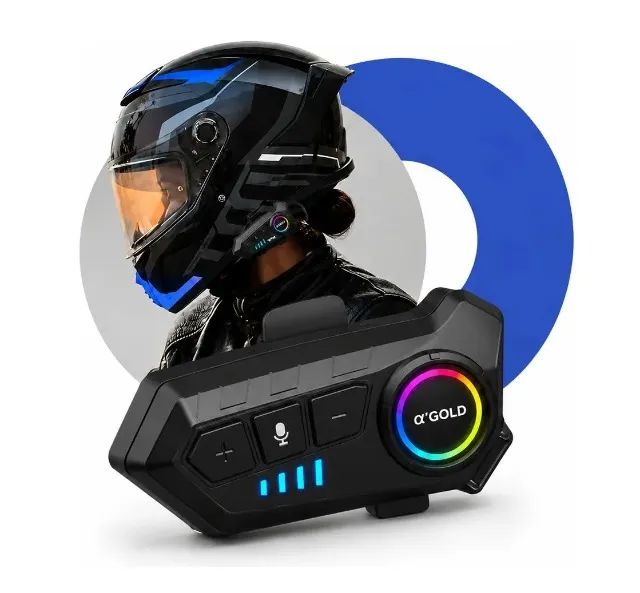 Fone de Ouvido Para Capacete Bluetooth Com Microfone Prova D´Agua Ipx6