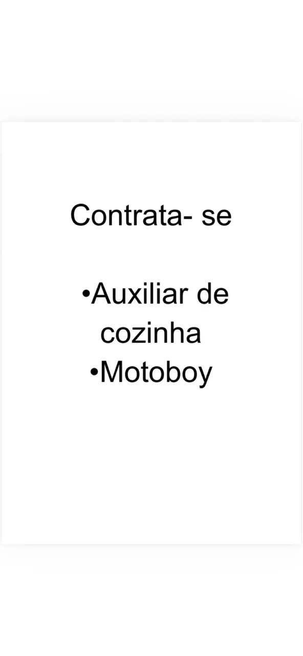 Vagas de emprego