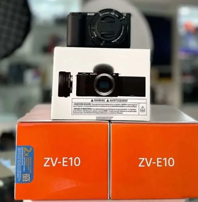 Câmera Sony Zv e10 + Lente 16-50mm Kit Novo com NF  - Foto 2