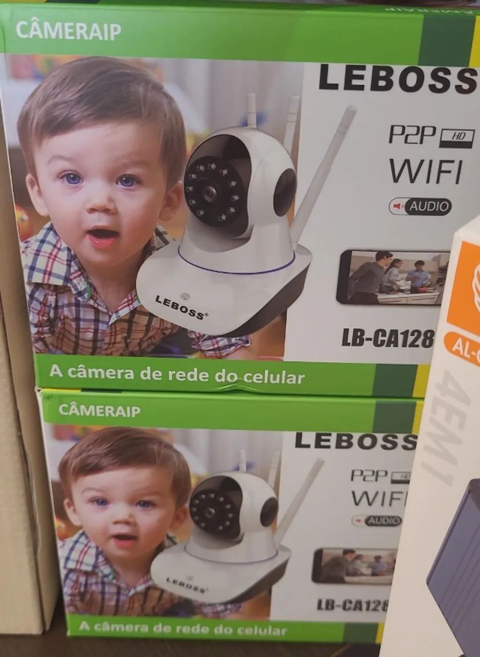 CAMERA WIFI 360° MODELO ROBO COM MICROFONE E INFRAVERMELHO
