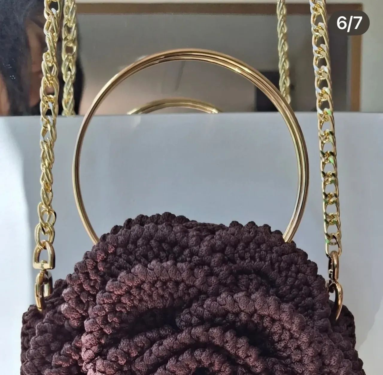 Bolsa Flor de Crochê  - Foto 4