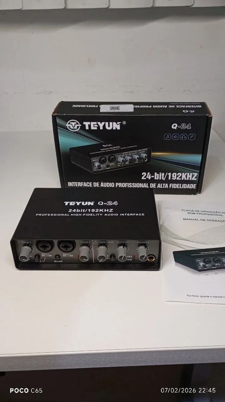 Interface de áudio Teyun Q24