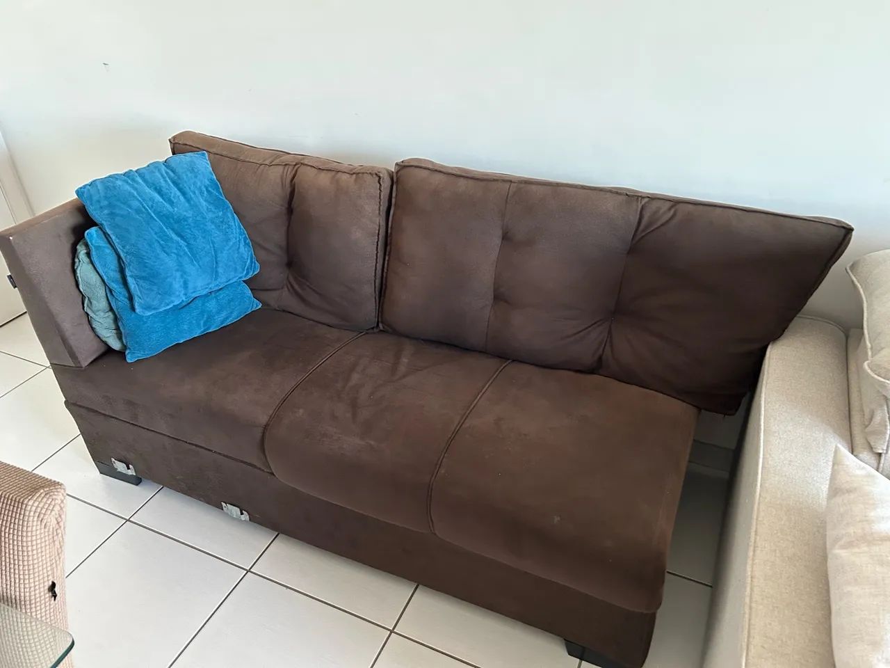 Sofá usado em L 