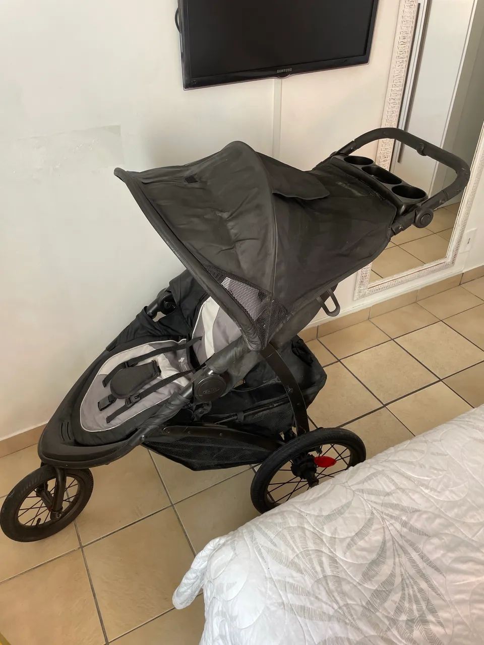 Carrinho de passeio 3 rodas 