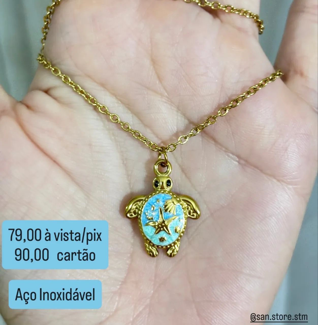 Colar Feminino em Aço 