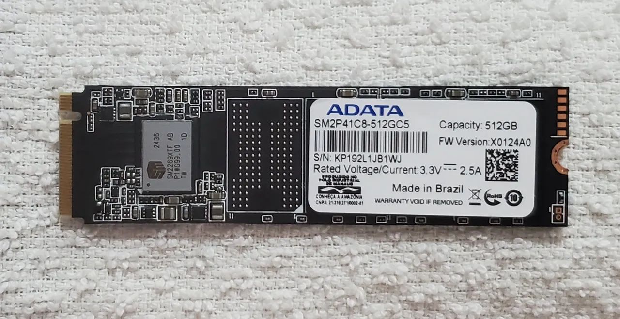 SSD NVMe ADATA 512GB M.2 PCIe 4.0