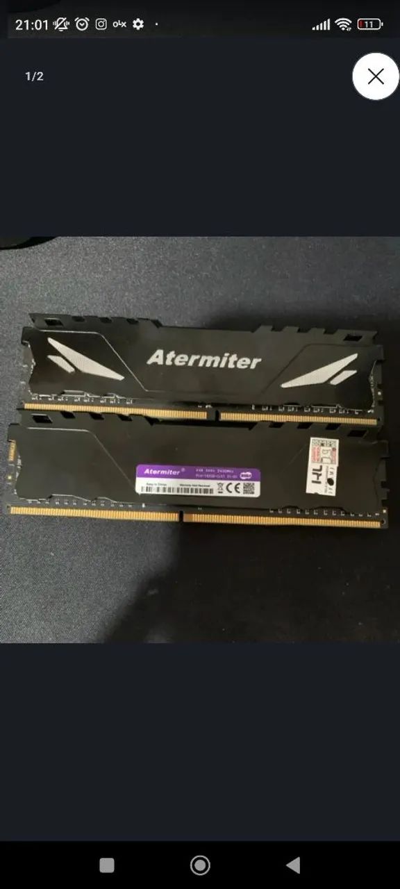 Memória ram Atermiter 4gb 4X2 