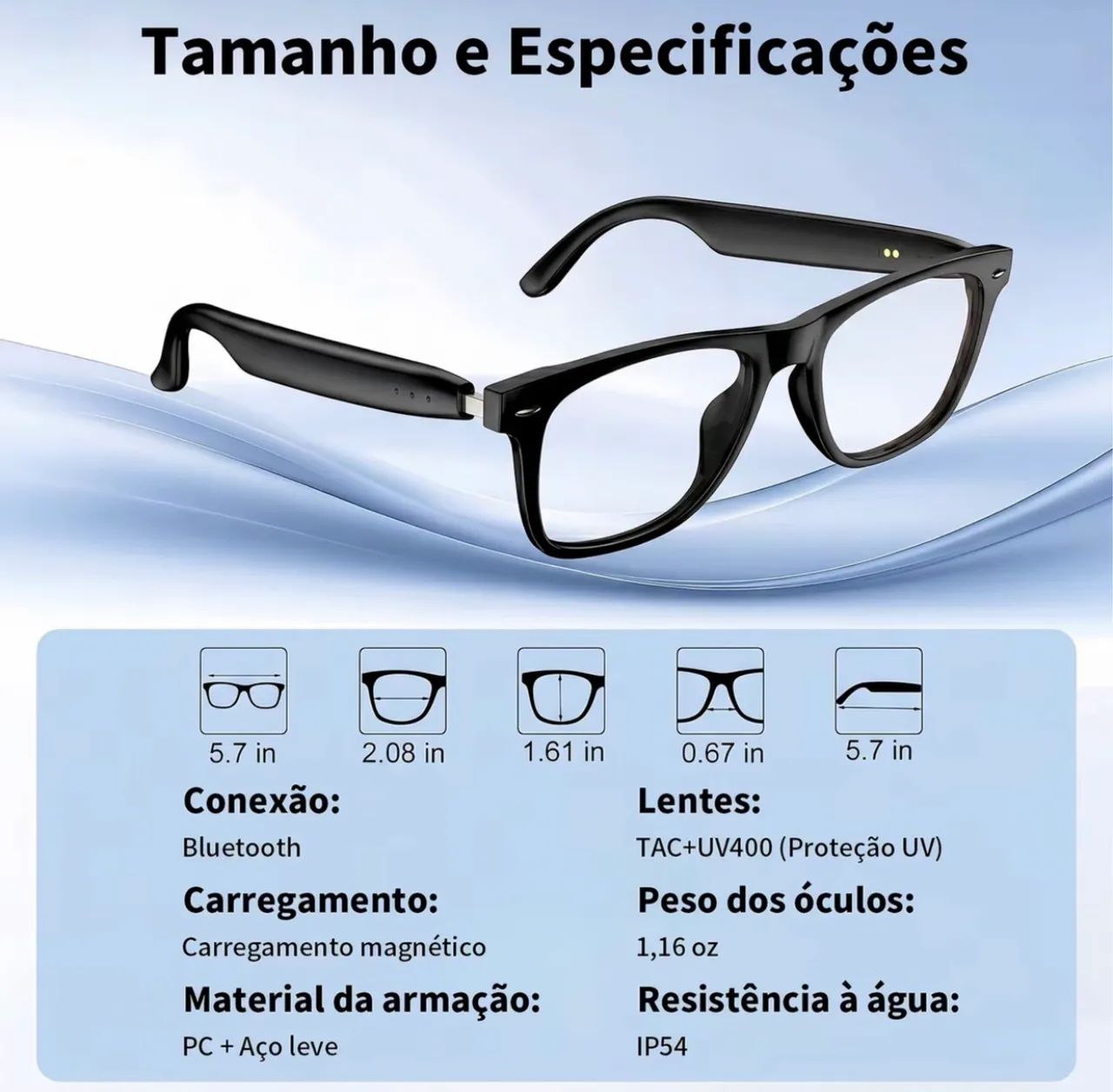 Óculos Bluetooth  - Foto 4
