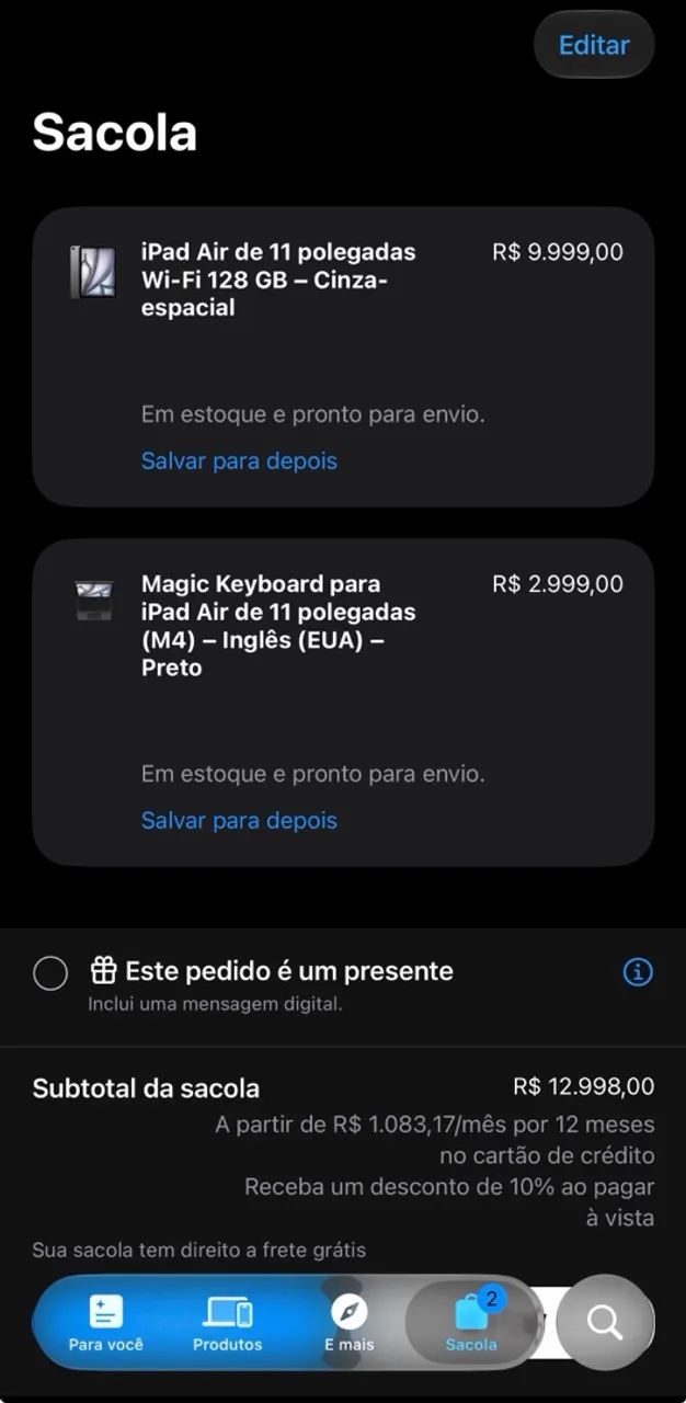 iPad Air 11 polegadas Wi-Fi 128GB - Foto 5