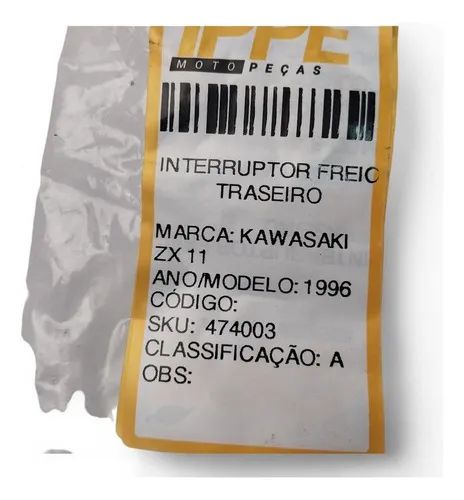 Interruptor Freio Traseiro Kawasaki Zx 11 1996 - Peças para motos