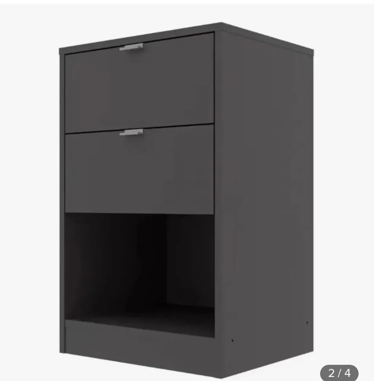 Mesa pra cabeceira com 2 gavetas bartira 