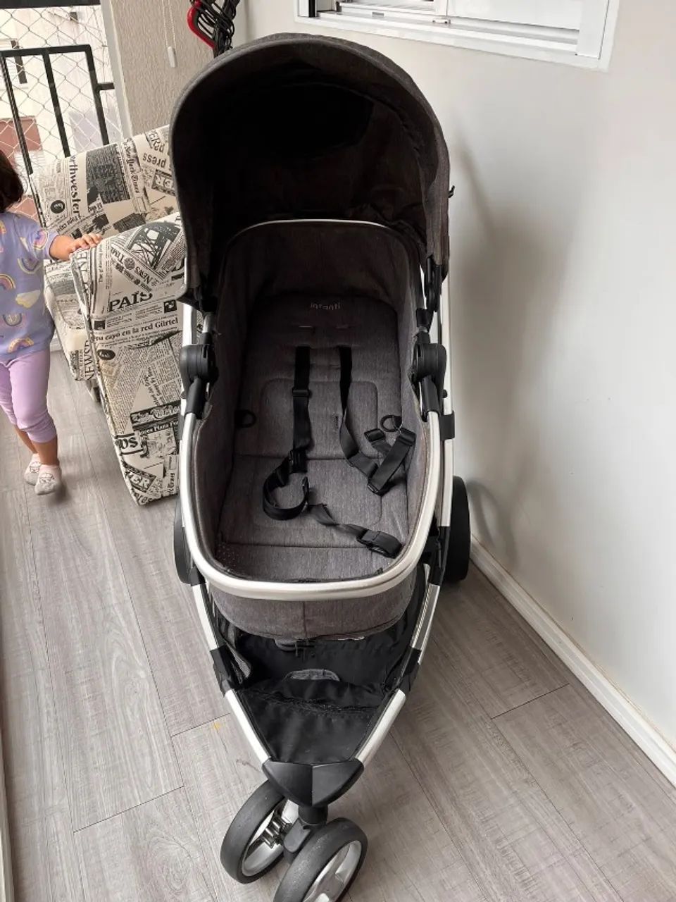 Carrinho de bebê com bebê conforto (isofix) - Foto 4