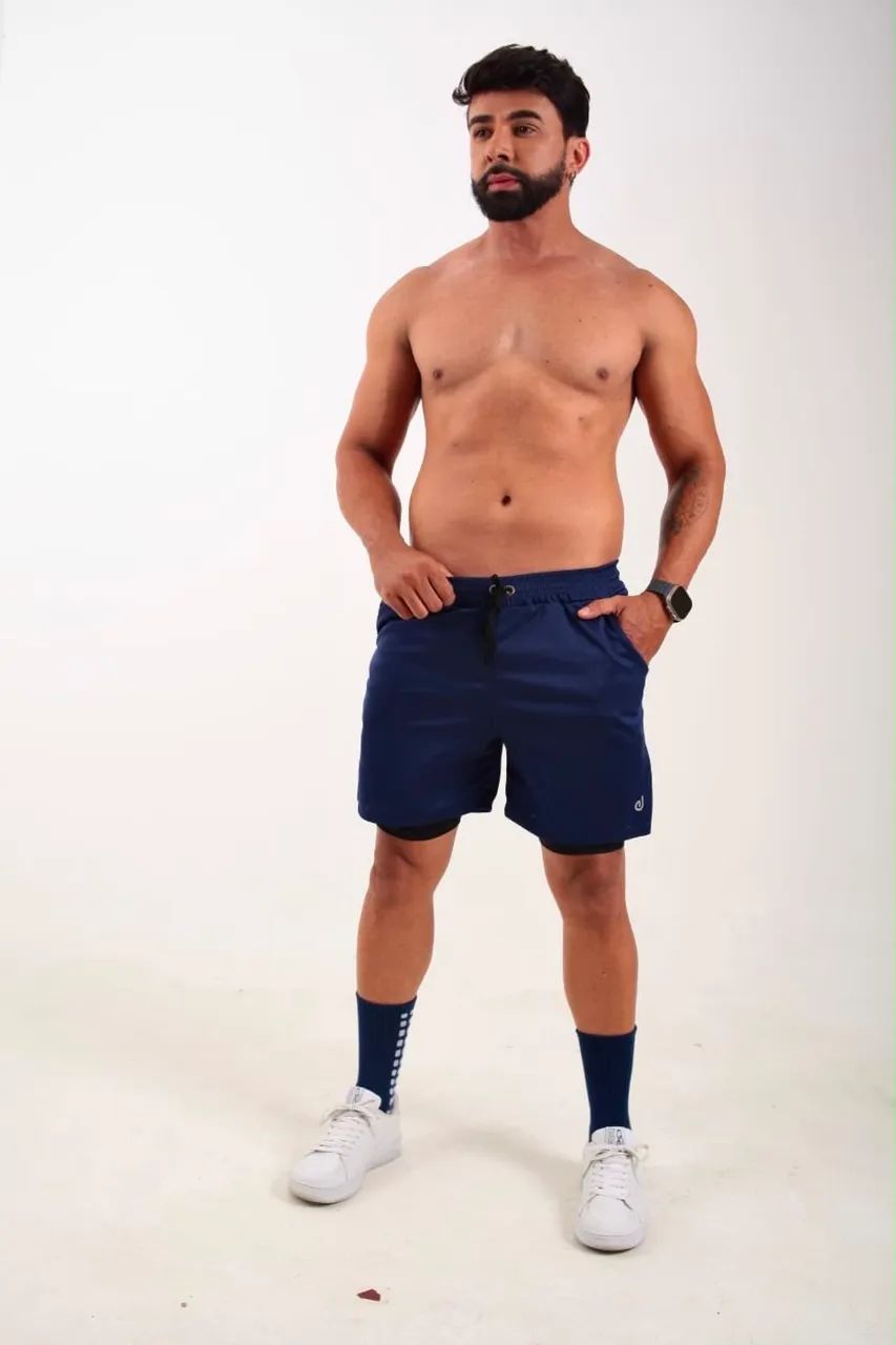 Short duplo masculino  - Foto 5