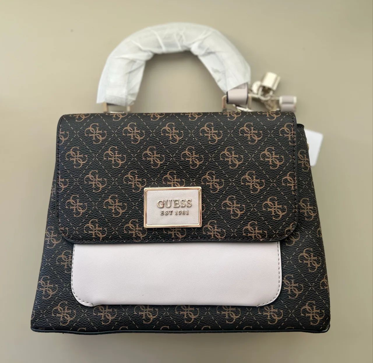 Bolsa Feminina Monograma Marrom com Kit Completo - Nova - Foto 2
