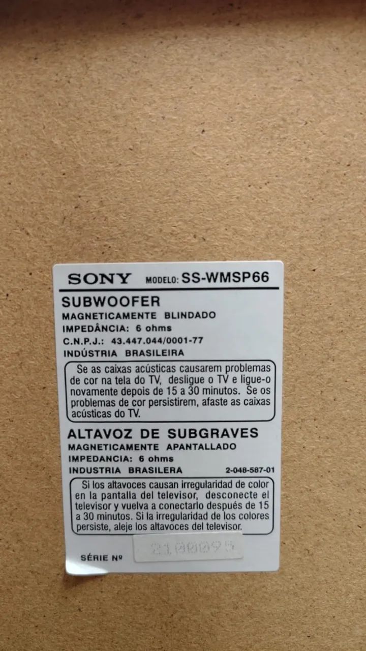 Conjunto de caixas de som e subwoofer Home Theater 5.1 da Sony - Foto 2