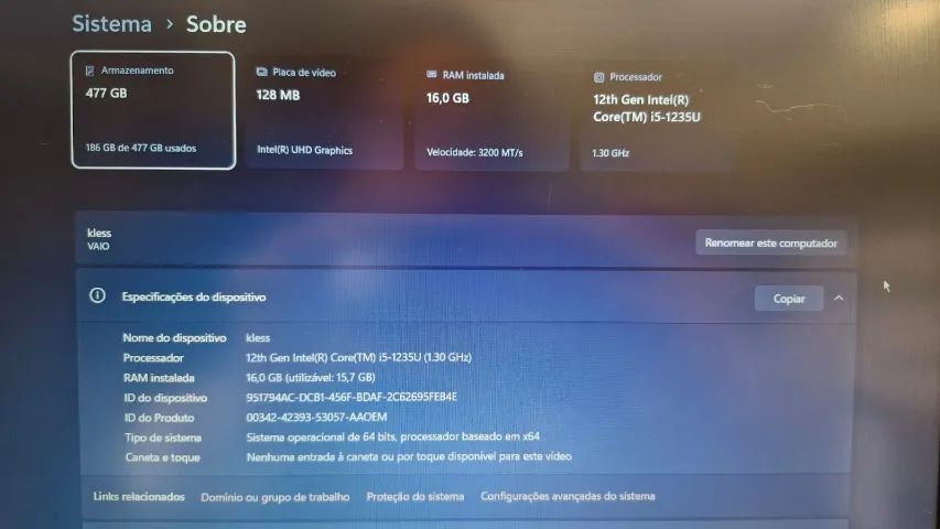 Notebook RAM 16GB VAIO - Foto 2