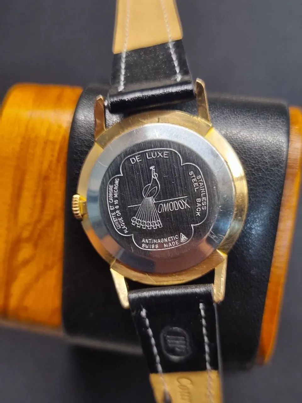 Relógio Suíço à Corda Omodox Precision De Luxe (Preto) - Foto 2