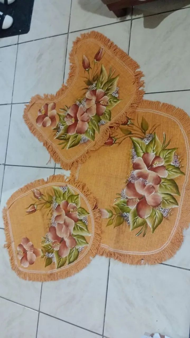 Kit tapete para banheiro 