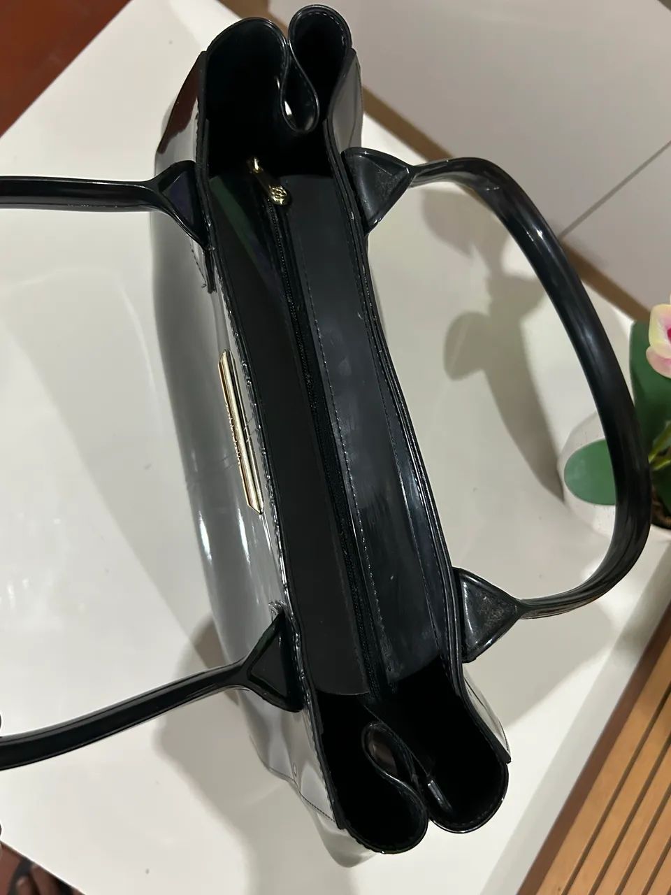 Bolsa Petite Jolie preta - pouco usada - Foto 3