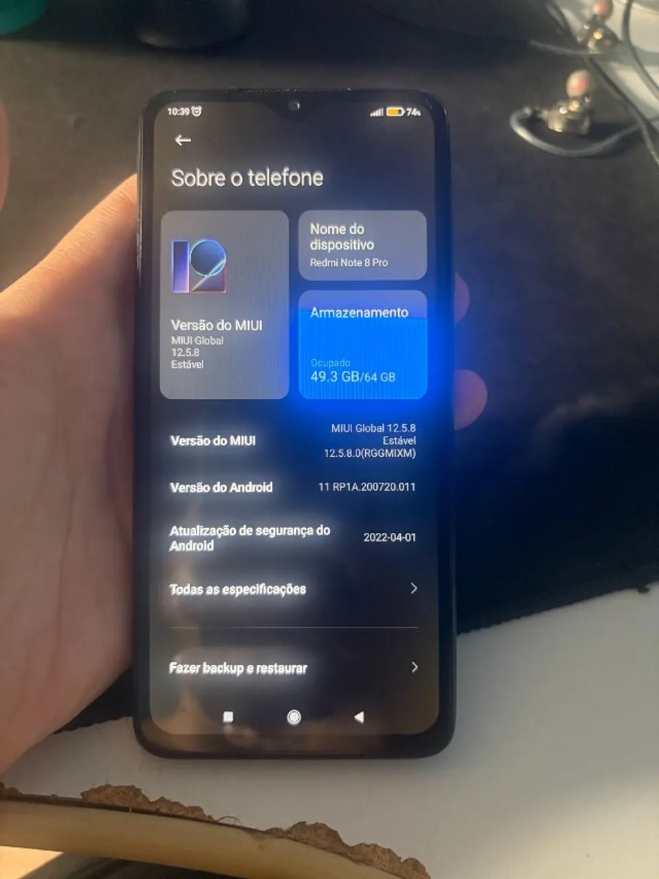 REDMI NOTE 8 PRO - 6GB RAM/64GB ARMAZENAMENTO - PERFEITO ESTADO
